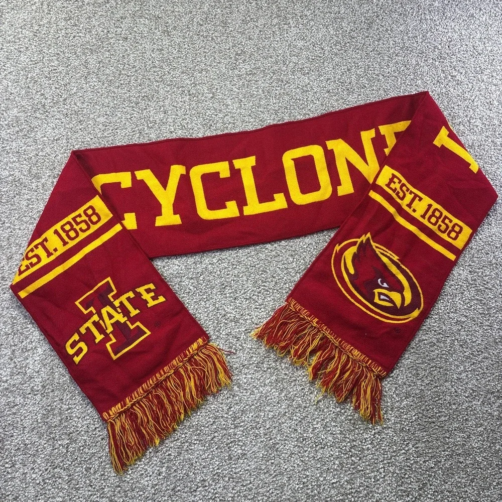 Iowa‎ State Cyclones Scarf Mens One Size Red NCAA Football Tradition Scarves